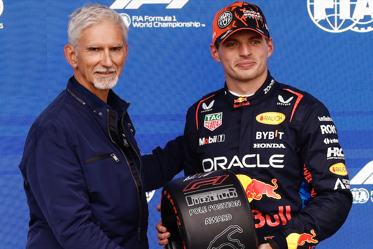 Damon Hill und Max Verstappen