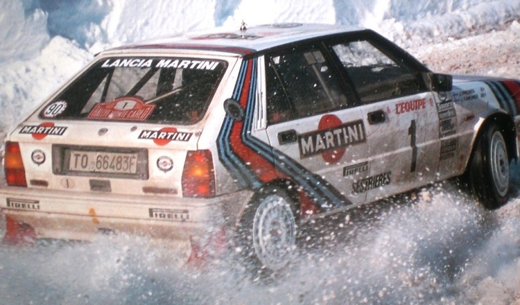 Juha Kankkunen führte 1987 bei der Rallye Monte Carlo