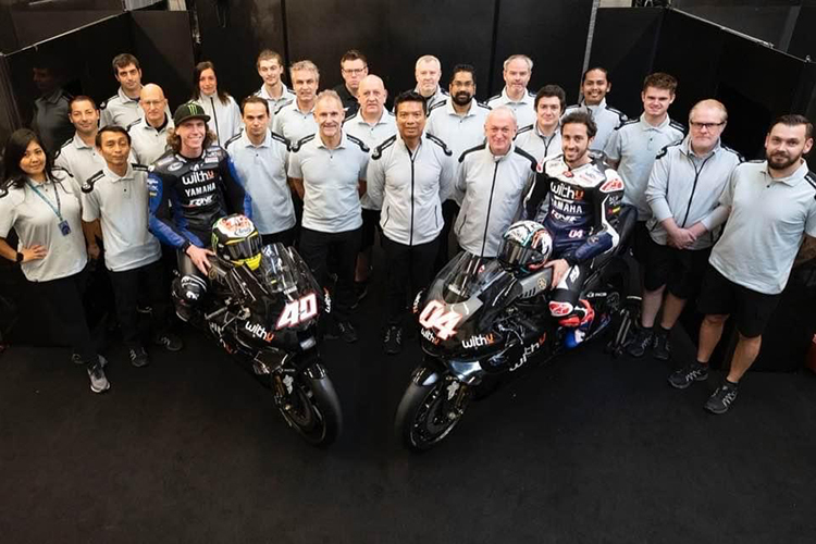 Das neue WITH-Yamaha-Team beim Jerez-Test im November