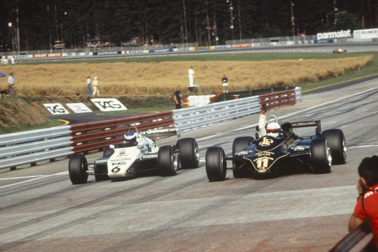 Herzschlagfinale 1982: Keke Rosberg (links) gegen Elio de Angelis