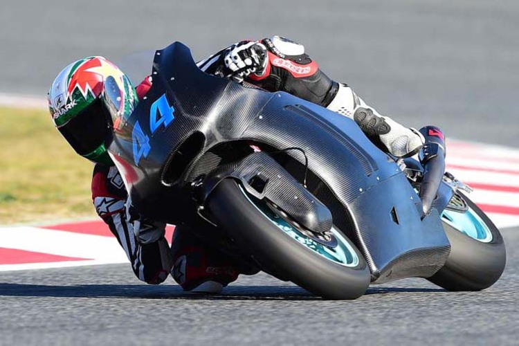 Moto2-Neuling Miguel Oliveira gestern Montag beim Barcelona-Test