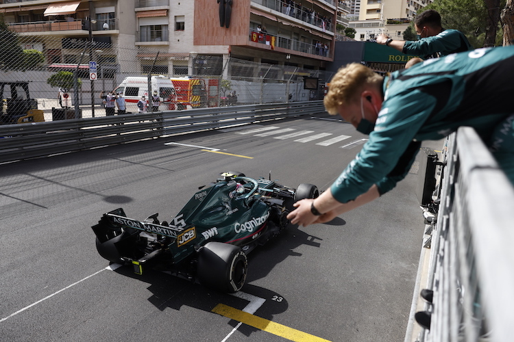 Sebastian Vettel wurde 2021 in Monaco Fünfter