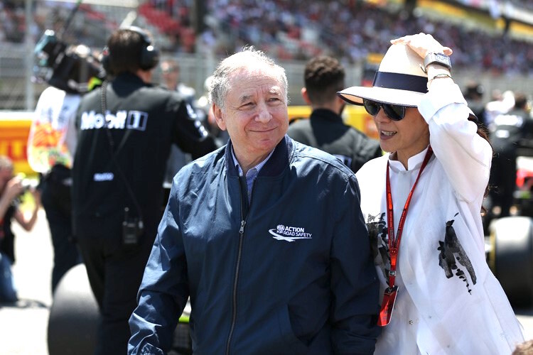 FIA-Chef Jean Todt mit seiner Ehefrau Michelle Yeoh