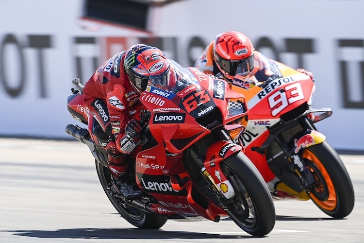 Aragon-GP 2021: Bagnaia schlägt Marquez