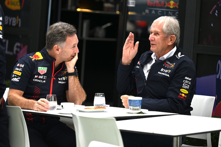 Marko mit Red Bull Racing-Teamchef Christian Horner