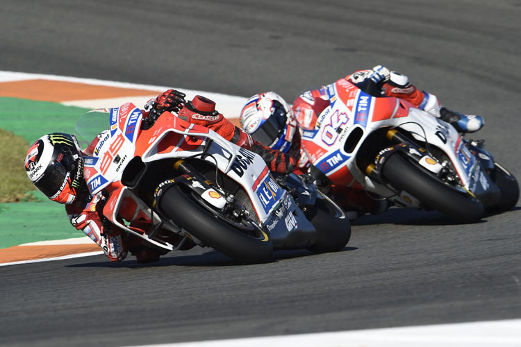 Rad-an-Rad-Fight: Jorge Lorenzo liess Dovizioso nie vorbei