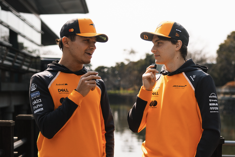 Lando Norris und Oscar Piastri in China