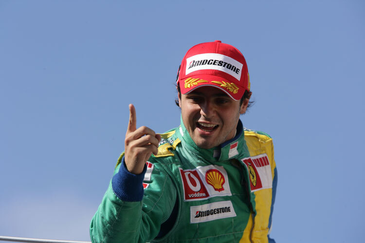 Felipe Massa bei seinem ersten Heimsieg in Brasilien
