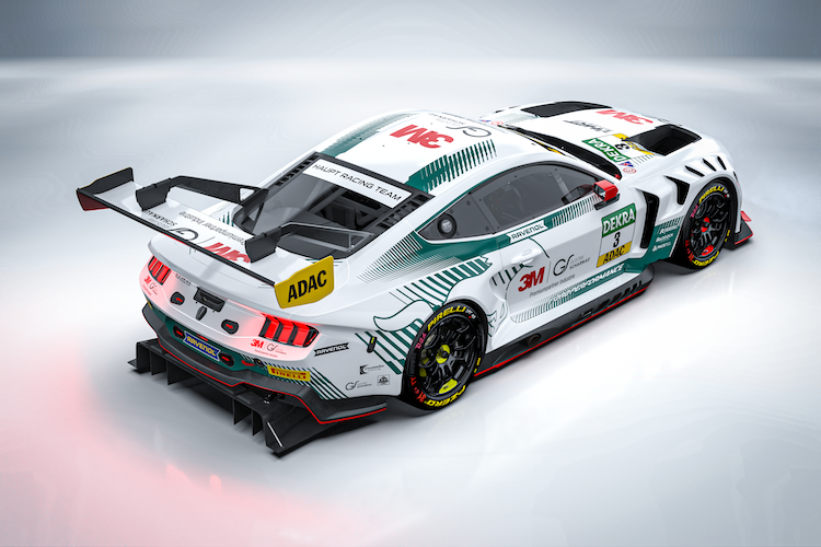 Das erste Design eines Haupt Racing Team Ford Mustang GT3 für das ADAC GT Masters 2025