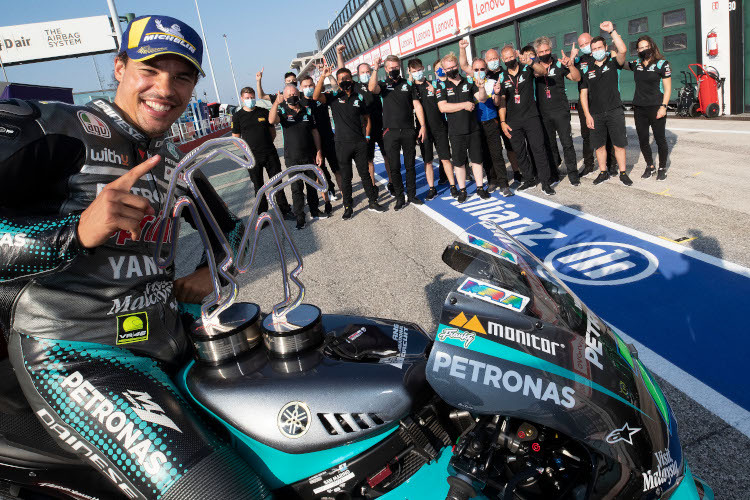 MotoGP-Vizeweltmeister Franco Morbidelli ließ die Petronas-Truppe 2020 drei Mal jubeln