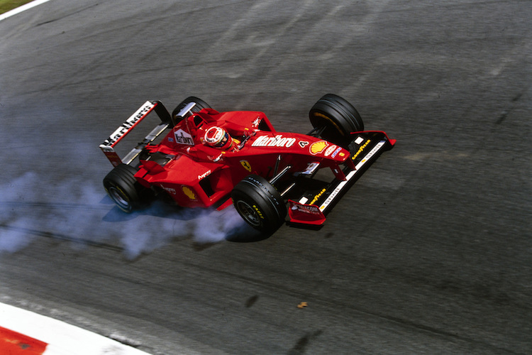 Irvine 1998 im Ferrari in Monza