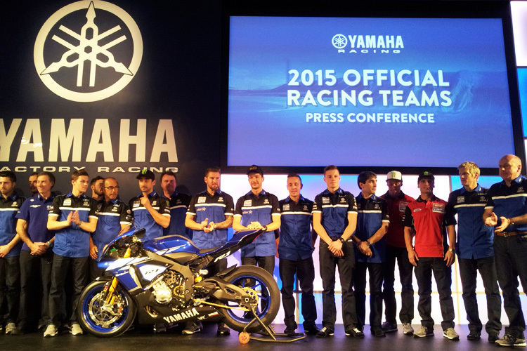 Die werksunterstützten Yamaha-Teams 2015