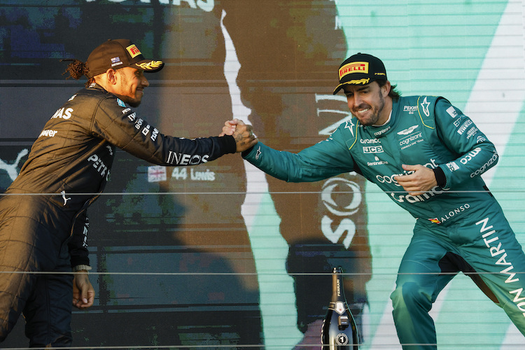 Lewis Hamilton und Fernando Alonso in Australien