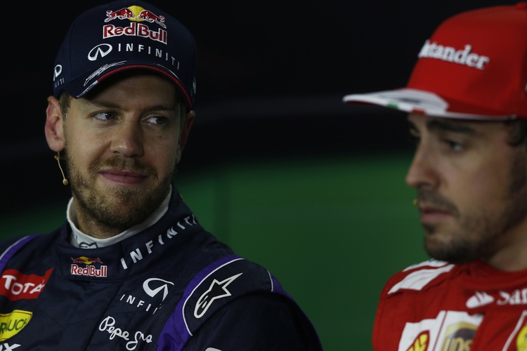 Sebastian Vettel und Fernando Alonso
