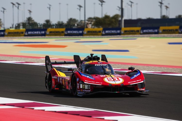 Der Werks-Ferrari 499P in Katar