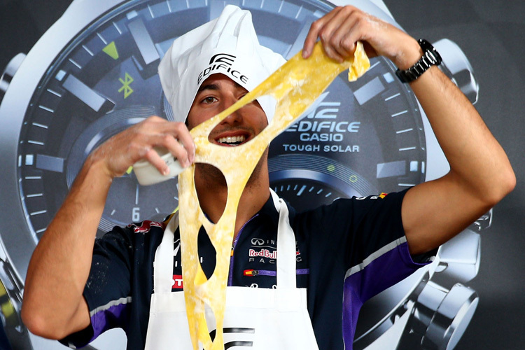 Daniel Ricciardo liebt seine Pasta