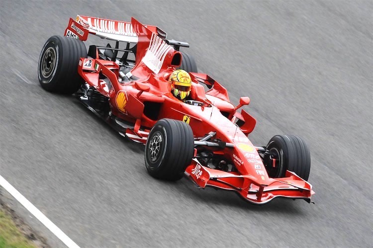 Valentino Rossi im Ferrari F2008 