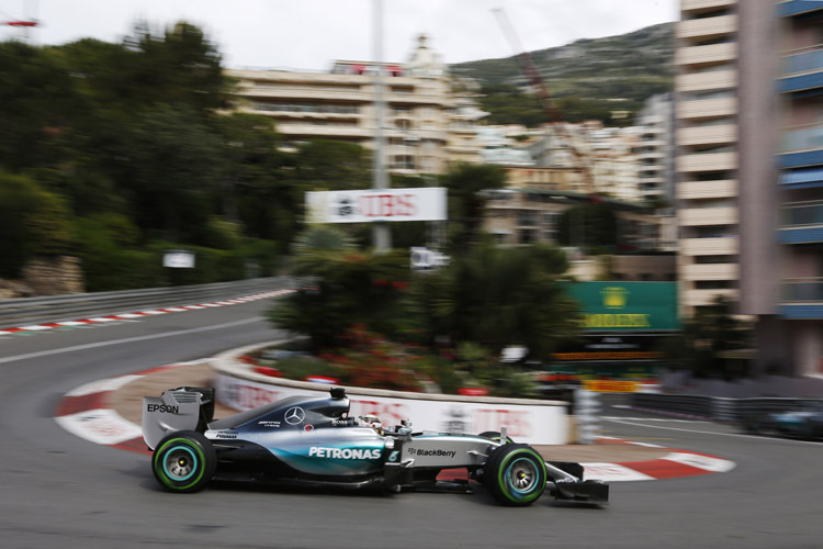 Lewis Hamilton war im ersten freien Training zum Monaco-GP der schnellste Mann