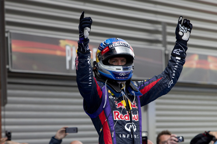 Herr der Ardennen: Sieger Sebastian Vettel