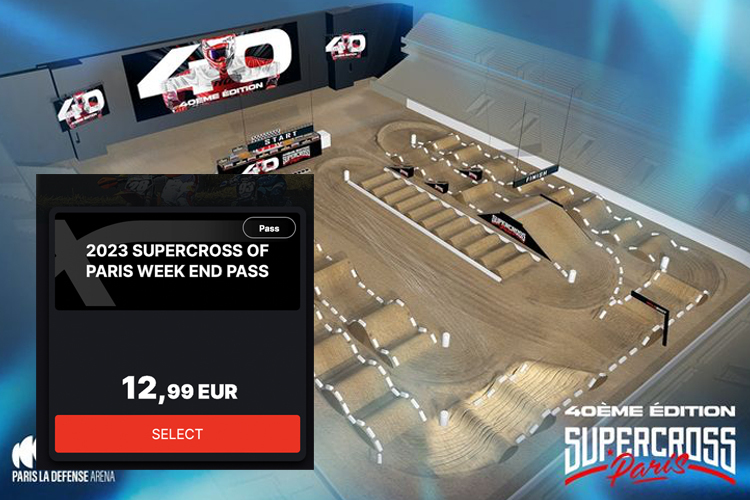 Das Supercross Paris wird von MXGP-TV live übertragen
