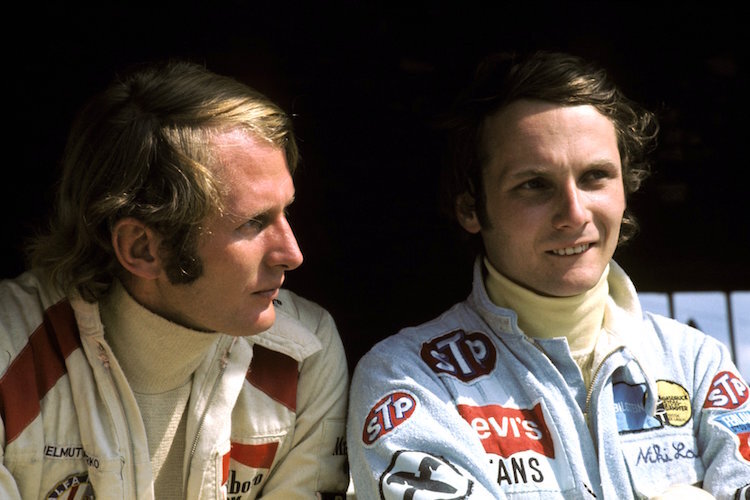 Helmut Marko und Niki Lauda 1972