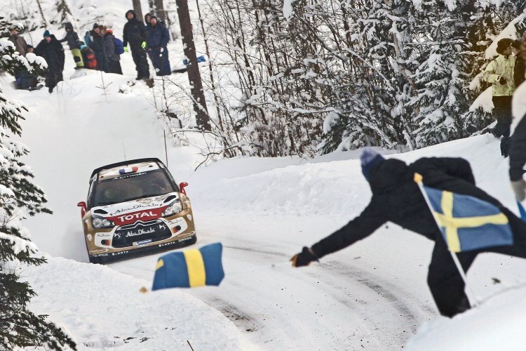 Sébastien Loeb im winterlichen Schweden