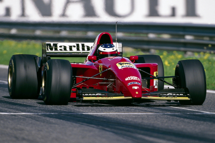 Michael Schumacher beim Test Ende 1995 in Estoril (Portugal)