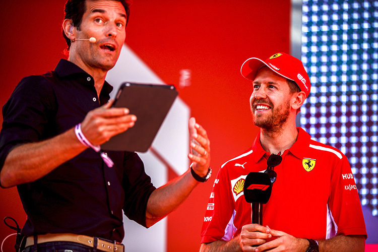 Mark Webber und Sebastian Vettel