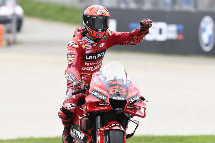 Pecco Bagnaia gewann am Sonntag sein neuntes MotoGP-Rennen