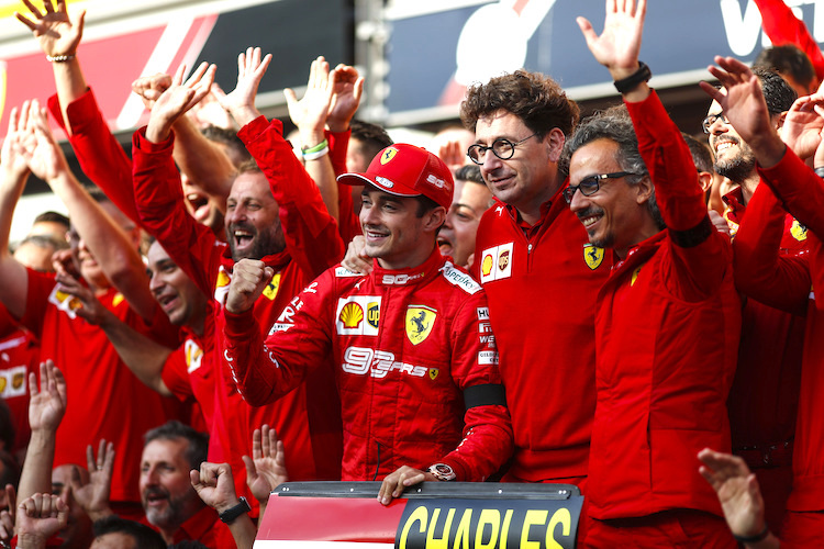 Ferrari feierte in Belgien den ersten Saisonsieg