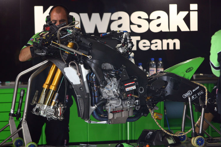 Ob die MotoGP-Kawasaki geschlachtet wird, steht noch nicht fest.