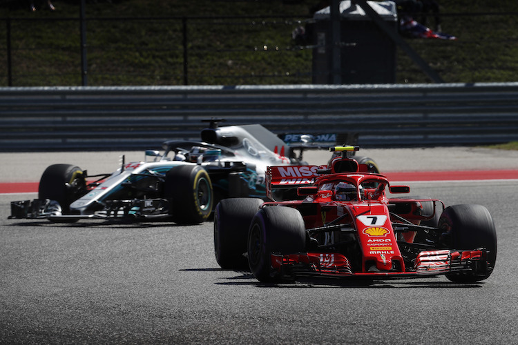 Kimi Räikkönen sicherte sich auf dem Circuit of the Americas den Sieg