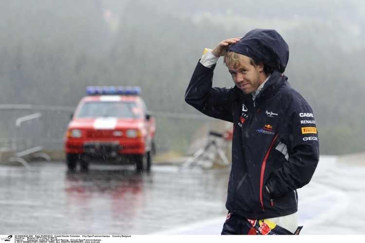 Vettel: Im Freitag im Regen, am Samstag in der Traufe. 