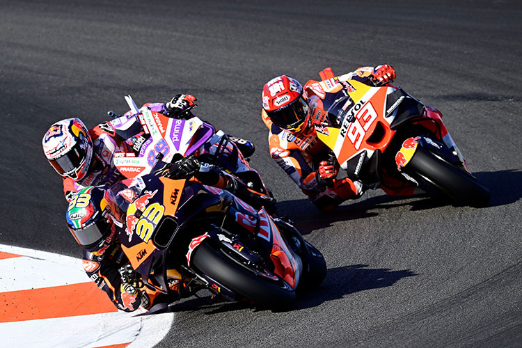 Valencia-Sprint: Binder (KTM), Martin (Ducati) und Márquez – drei unterschiedliche Fabrikate auf dem Podest