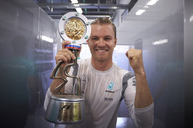 Nico Rosberg nach seinem Sieg in Russland