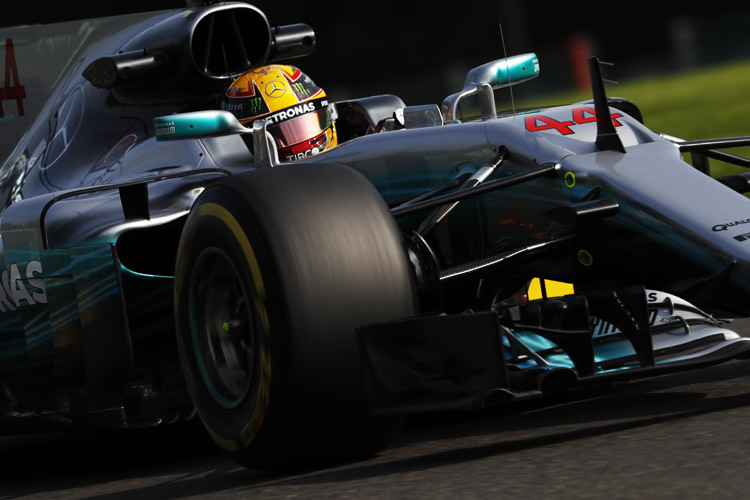 Lewis Hamilton drehte am Nachmittag die schnellste Runde