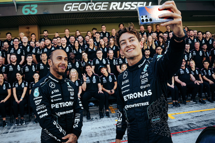 Lewis Hamilton und George Russell