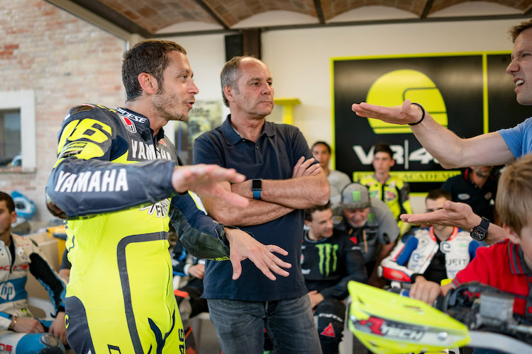 Gerhard Berger 2019 mit Valentino Rossi