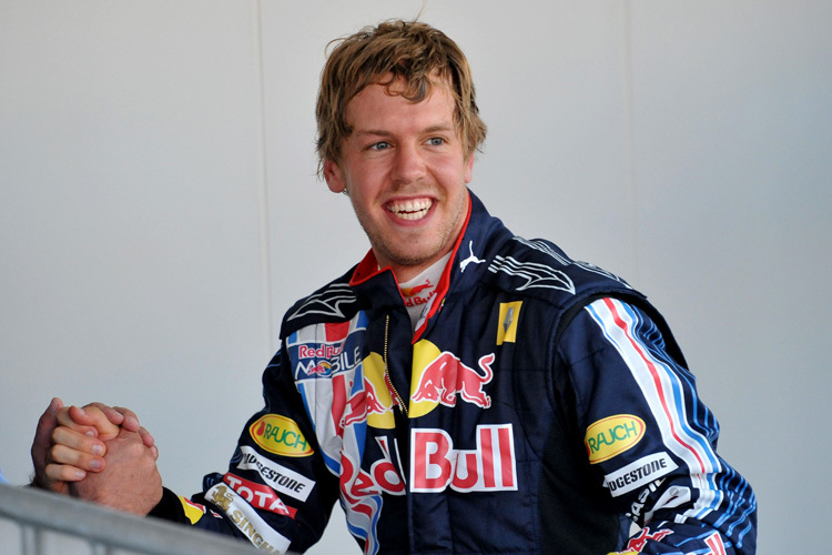 Sebastian Vettel freut sich auf Regen