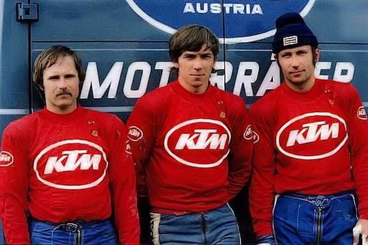 KTM Werksfahrer, Kawinow, Owtschinikov und Moiseev