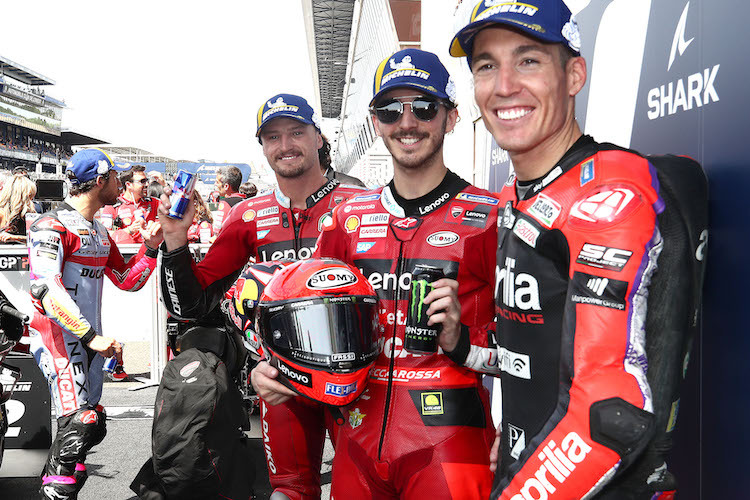 Jack Miller, Francesco Bagnaia, Aleix Espargaró