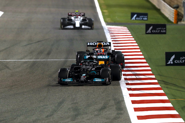 Max Verstappen setzte Lewis Hamilton am Ende unter Druck – allerdings ohne Erfolg