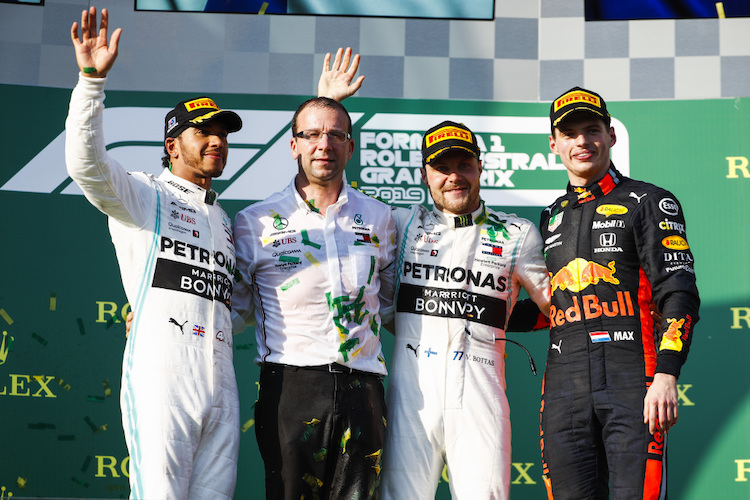Hamilton, Bottas, Verstappen