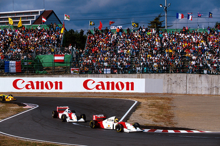 Senna und Häkkinen 1993 mit ihren McLaren