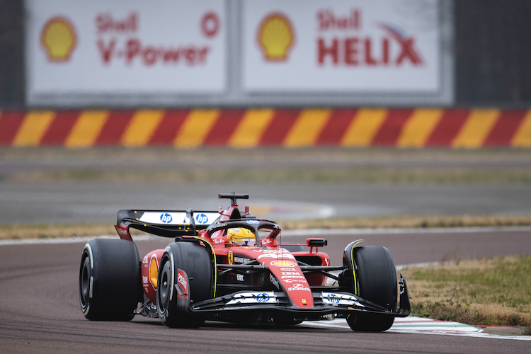 Lewis Hamilton in Fiorano