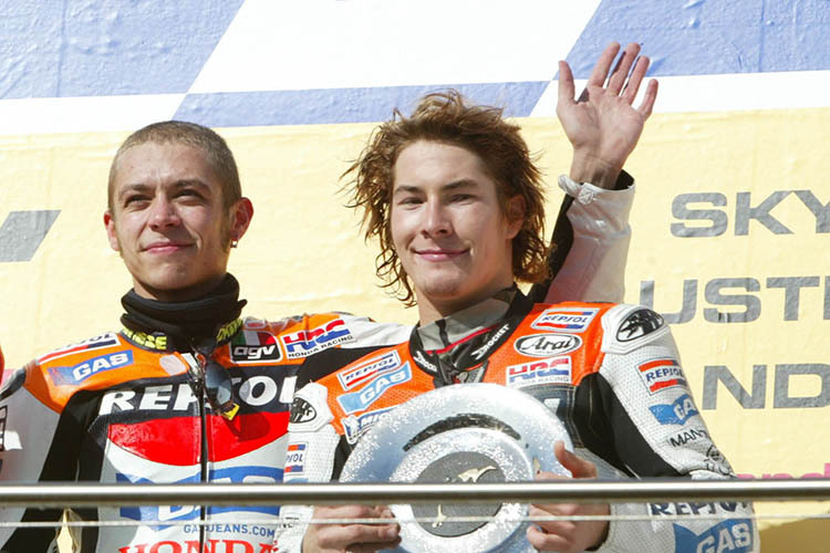 2003: Valentino Rossi und Nicky Hayden