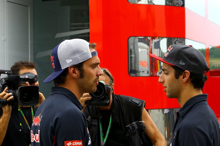 Konkurrenten im Nachwuchsrennstall Toro Rosso: Jean-Eric Vergne und Daniel Ricciardo