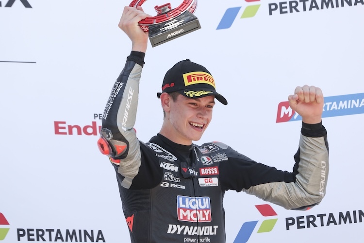 Guido Pini (Inact GP): Landet in Indonesien erstmals auf dem Moto3-Podium
