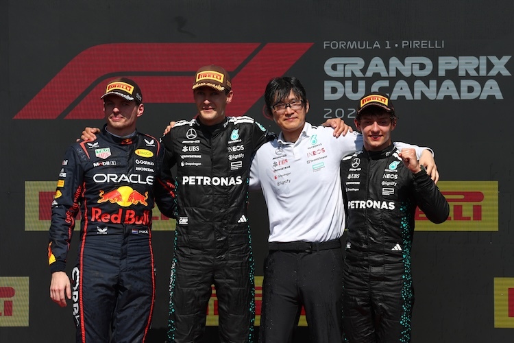 Verstappen, Russell, Antonelli