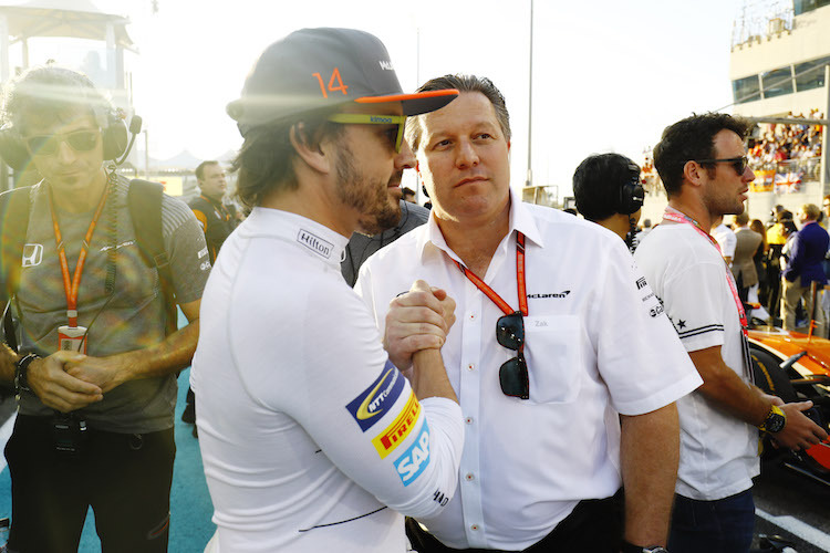 Fernando Alonso erntet für seine Racing-Leidenschaft viel Lob von McLaren-Direktor Zak Brown